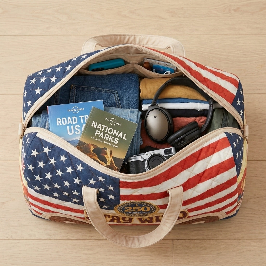 250th Quilted Travel Duffle Bag — Yours Free