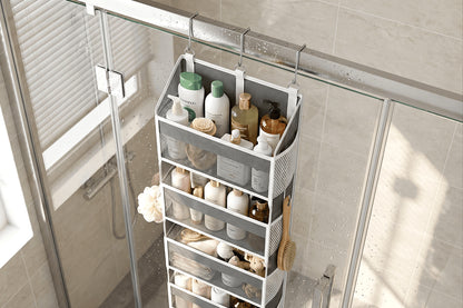 5-Tier Over Door Hanging Storage Organizer | Space Saving Closet Hanging Bag
