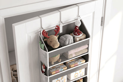 5-Tier Over Door Hanging Storage Organizer | Space Saving Closet Hanging Bag
