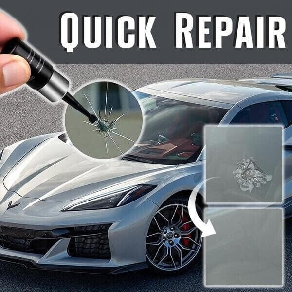 🏭Direct from glass factory, Buy 3 Get 2 Free！💦One drop fixes all glass cracks！🚗Glass Crack Repair Agent