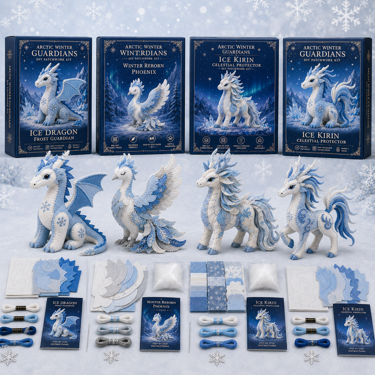 Arctic Winter Guardians DIY Patchwork Kit –🔥Last 4 hours 🔥Buy 2 Get 1 FREE