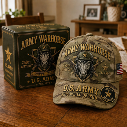 🔥60% Off Everything on the Last Day❤️ U.S. Military Mascot 250th Anniversary Embroidered Cap Collection 🇺🇸