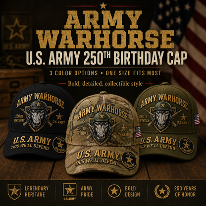 🔥60% Off Everything on the Last Day❤️ U.S. Military Mascot 250th Anniversary Embroidered Cap Collection 🇺🇸
