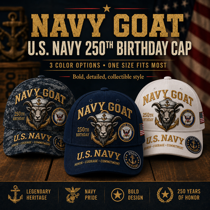 🔥60% Off Everything on the Last Day❤️ U.S. Military Mascot 250th Anniversary Embroidered Cap Collection 🇺🇸