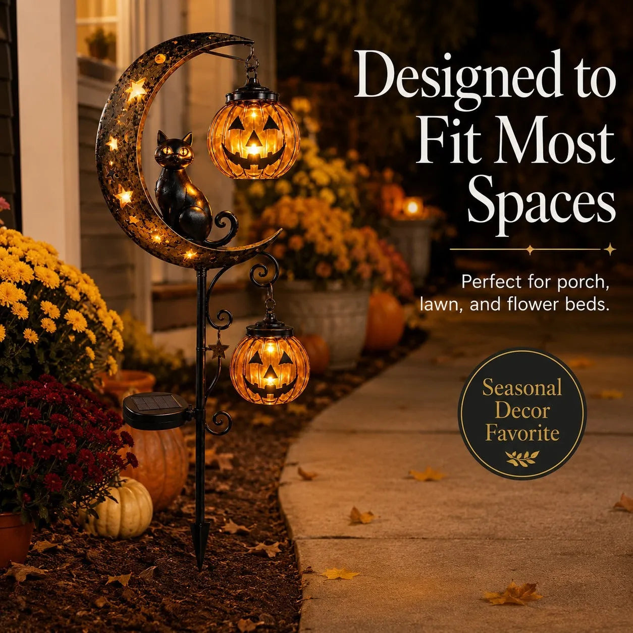🎃 Halloween Early Bird Sale | 50% OFF Pumpkin Moon Garden Stake Light