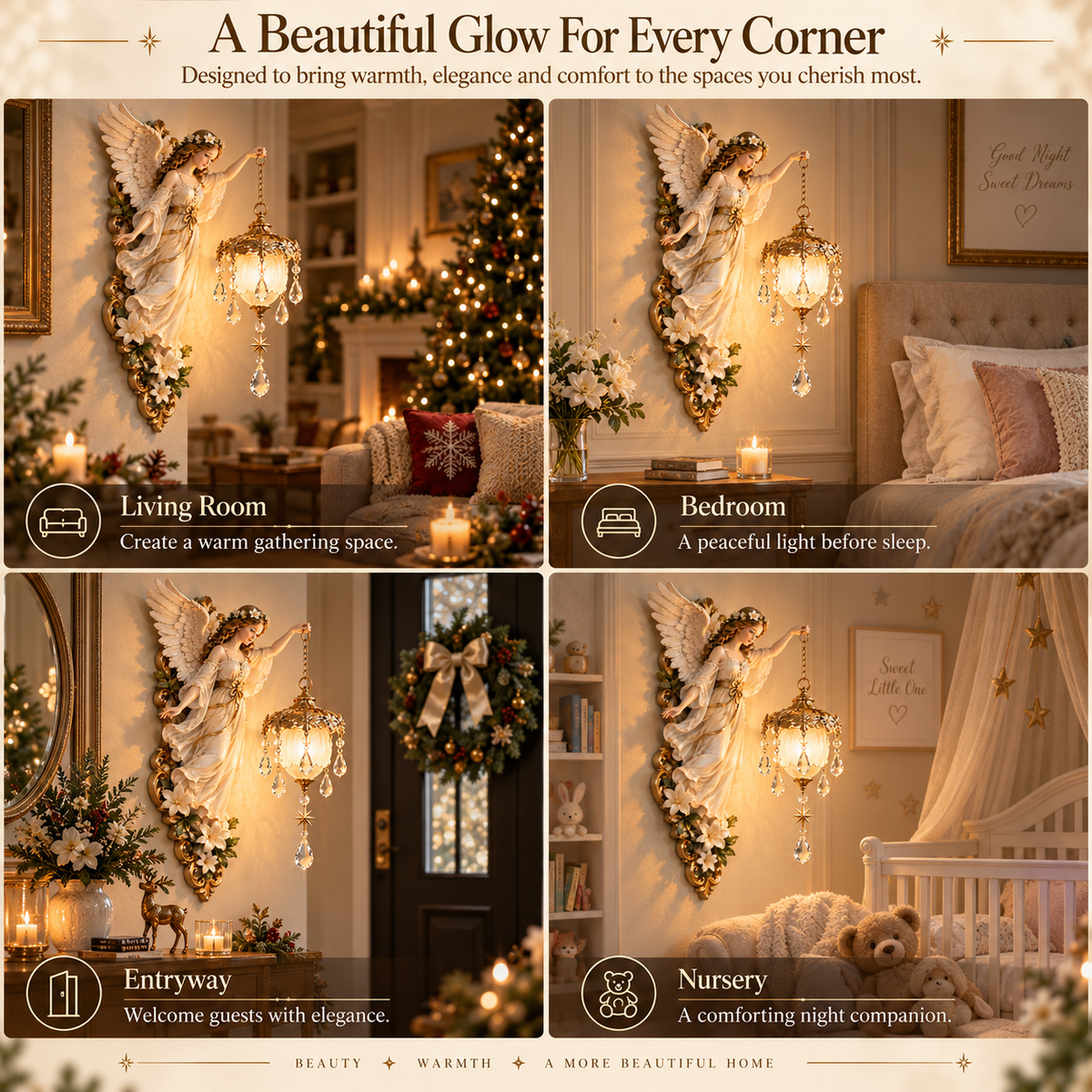 🔥 Last Day 50% OFF-🧚Guardian Angel Crystal Light