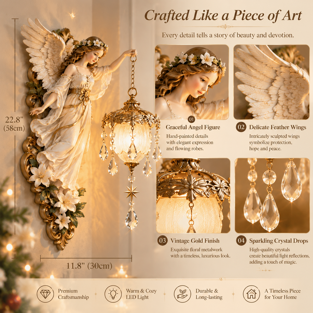 🔥 Last Day 50% OFF-🧚Guardian Angel Crystal Light