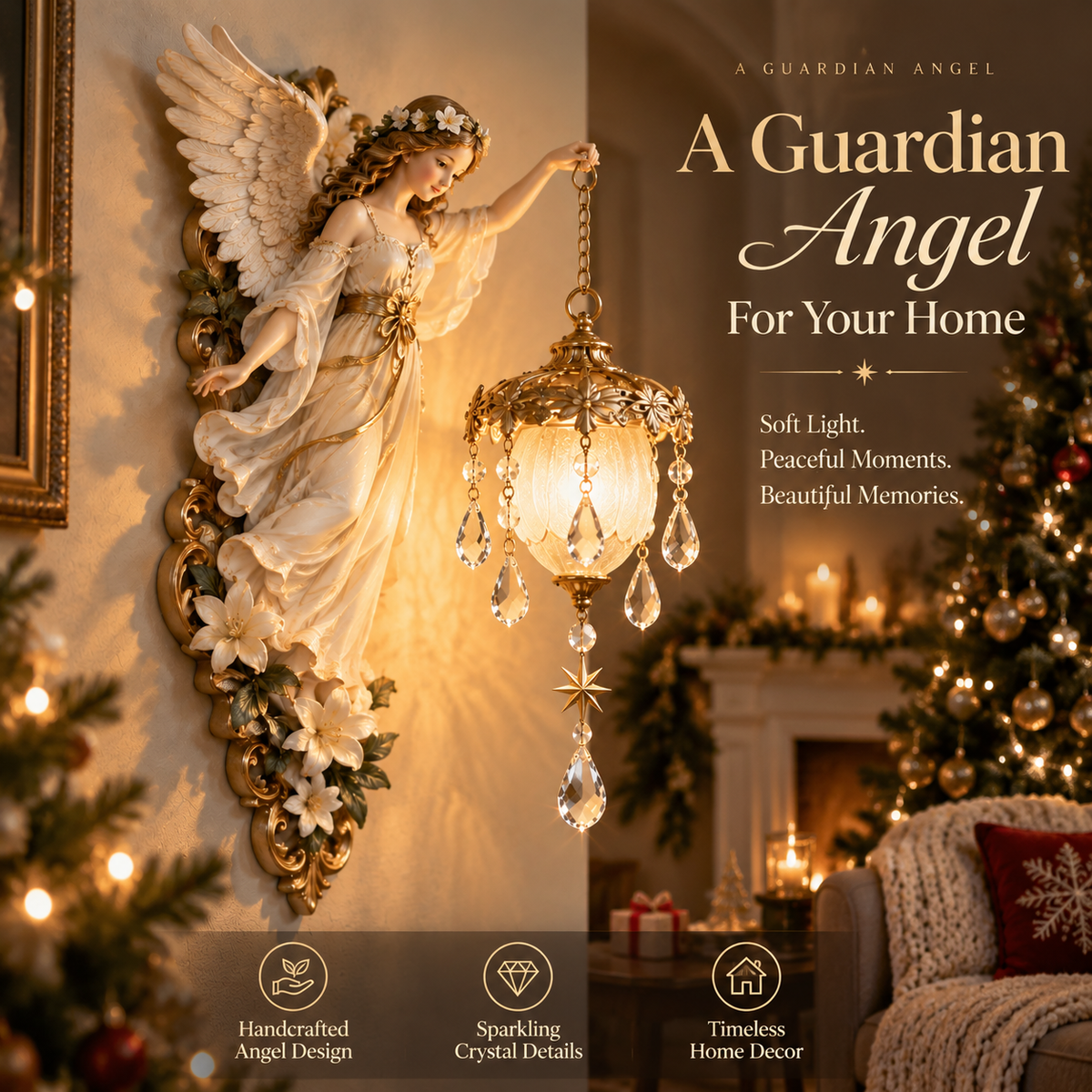 🔥 Last Day 50% OFF-🧚Guardian Angel Crystal Light