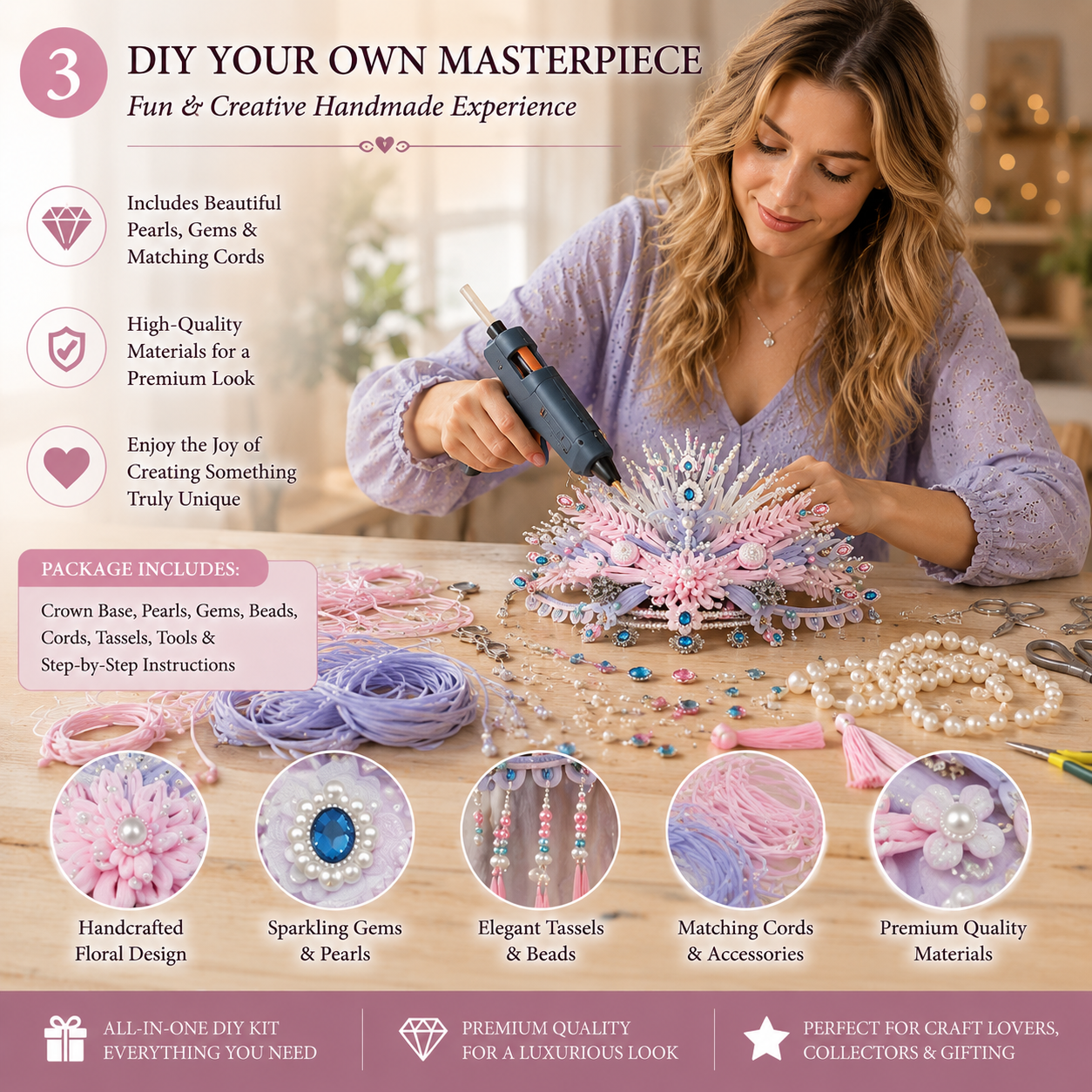 ✨ Turn Your Dream Into Reality – DIY Phoenix Crown Kit 50% Off Today!