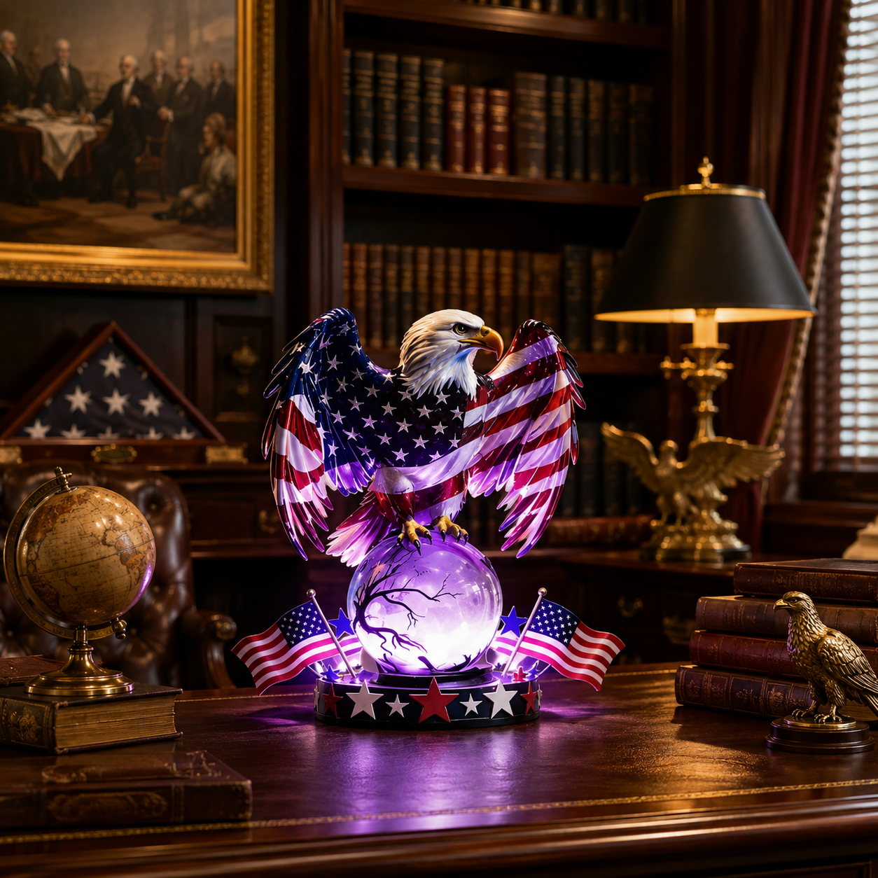 🦅🇺🇸 Freedom Eagle™ 250th Anniversary LED Table Lamp – Honor America's Legacy