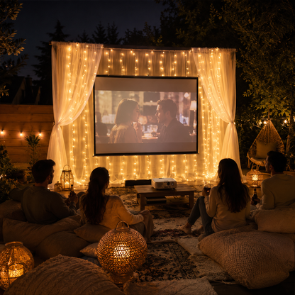 Dreamy Tulle Curtain Lights Set