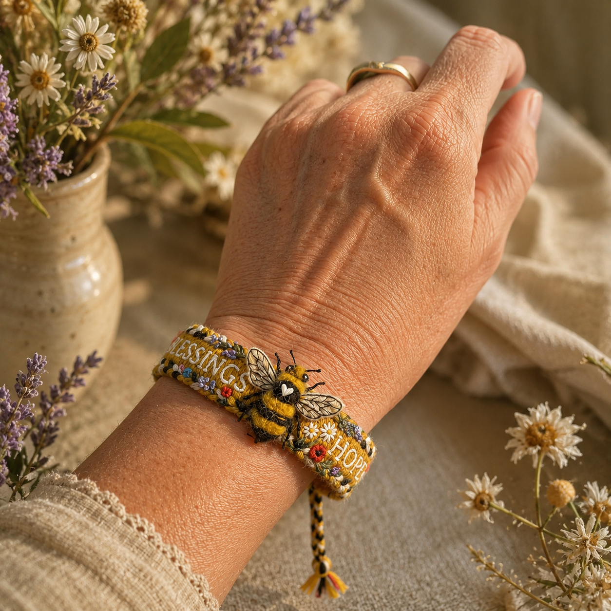 🌼 Blessings & Hope 🐝 2026 Limited Edition Handmade Woven Bracelet