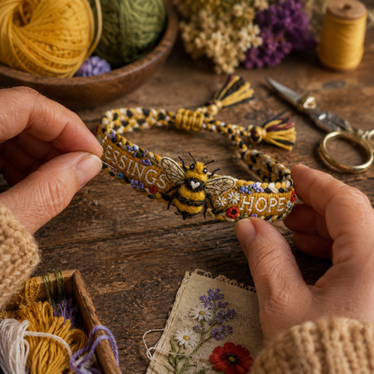 🌼 Blessings & Hope 🐝 2026 Limited Edition Handmade Woven Bracelet