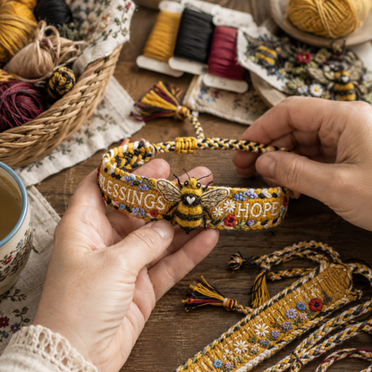 🌼 Blessings & Hope 🐝 2026 Limited Edition Handmade Woven Bracelet