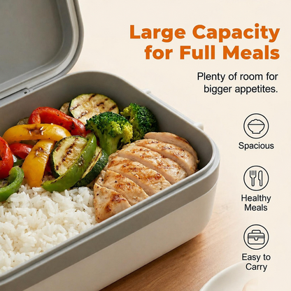 ⚡ Portable electric lunch box with self-heating 🔋🌡️