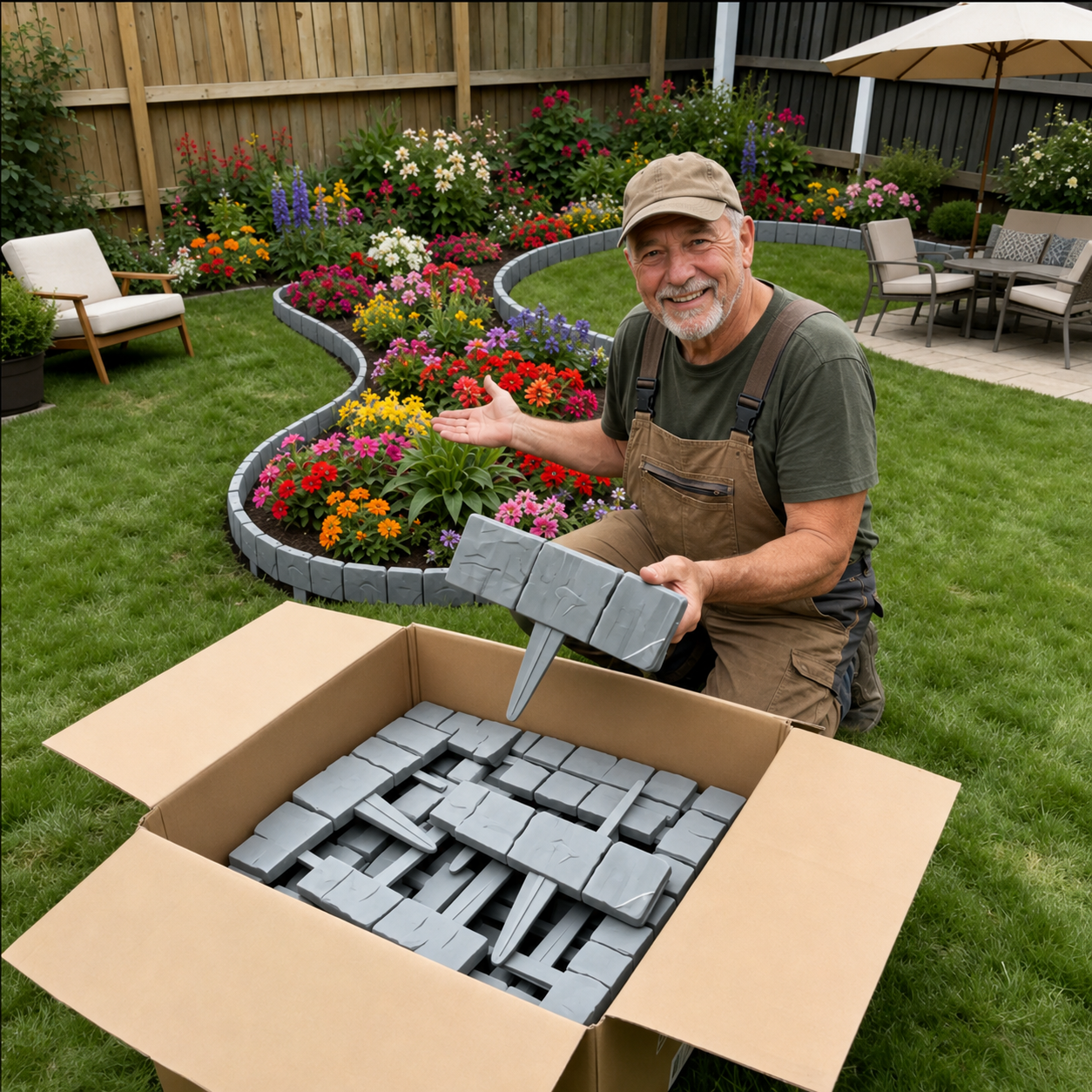 🏡2026 HOT SALE🥳💞50K+ SOLD!🌿✨ 50% OFF! Faux Stone Garden Edging Border! ♻️