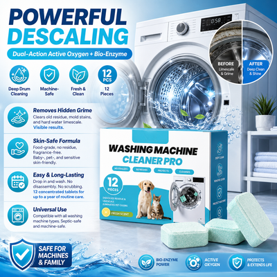 Washing machine cleaning tablets