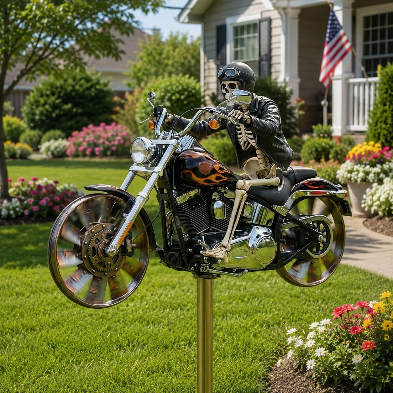 🔥Last Day Promo: 49% OFF 💀-Skull Motorcycle Windmill- 🏍️Buy 2 & Get FREE Shipping Today! 🚚