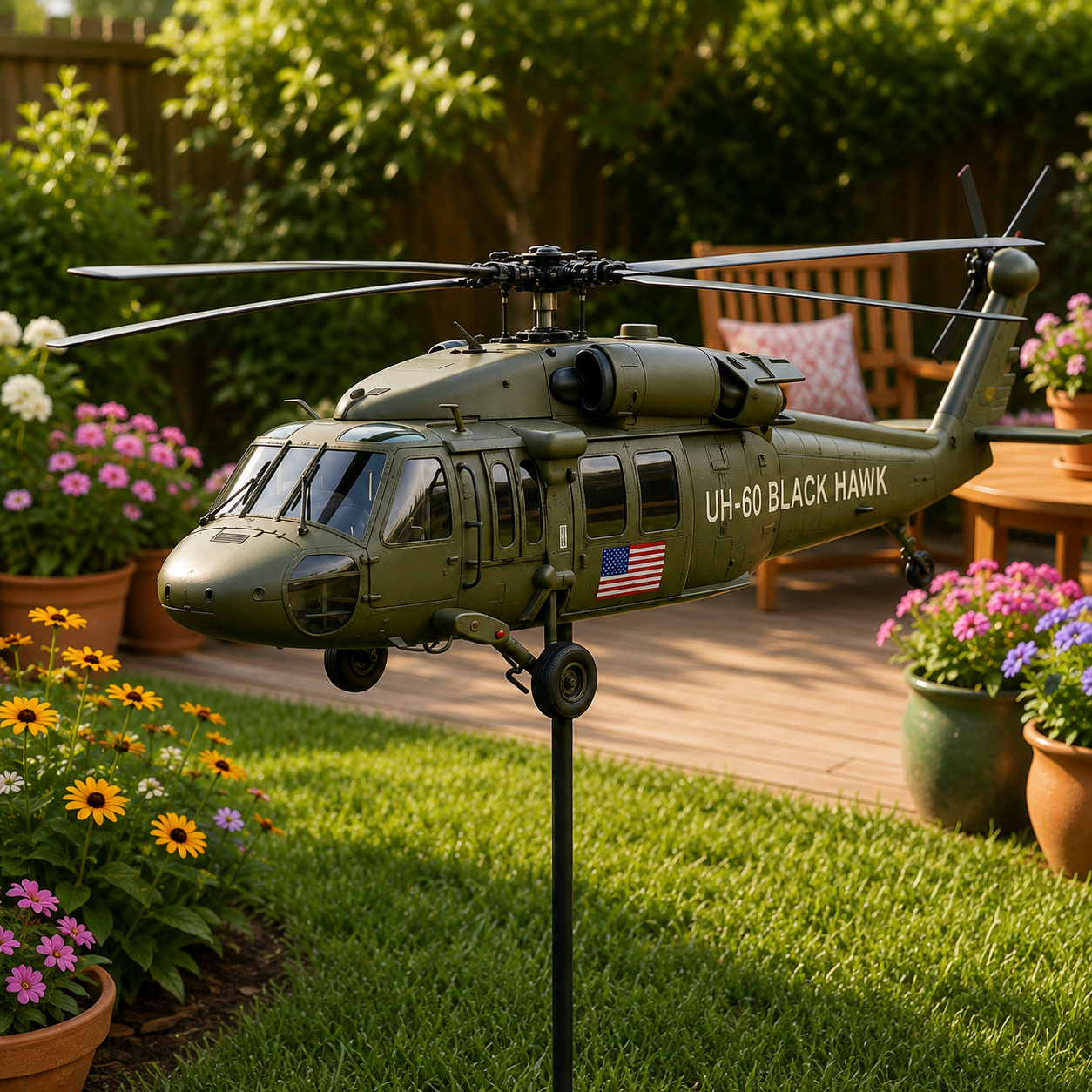 🔥49% OFF🎖️-Vietnam Veteran CH-47 Chinook Helicopter Wind Spinner ✈️