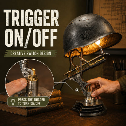 🏆Last Day Promo: 49% OFF 🪖‑War Relic Vintage Helmet Table Lamp‑ ✈️Buy 2 Free Shipping Today !