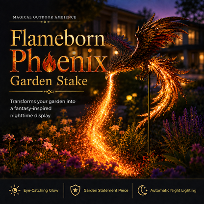 🔥LAST DAY 49% OFF - 🔥Solar Powered Phoenix Fire Garden Light