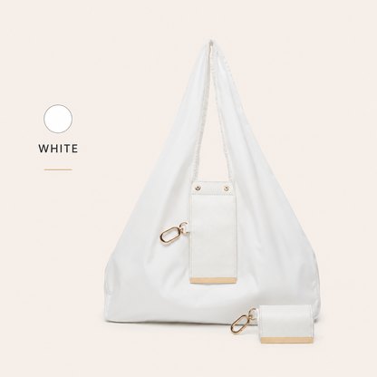 Toworkact™ Varelli Charm Transformable Bag – Stylish Vegan Leather Tote & Keychain Charm