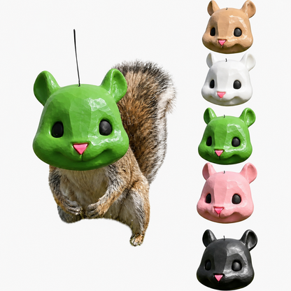 🐿️✨Funny Big-Head Squirrel Feeder – Turn Every Backyard Visit Into a Laugh🌿