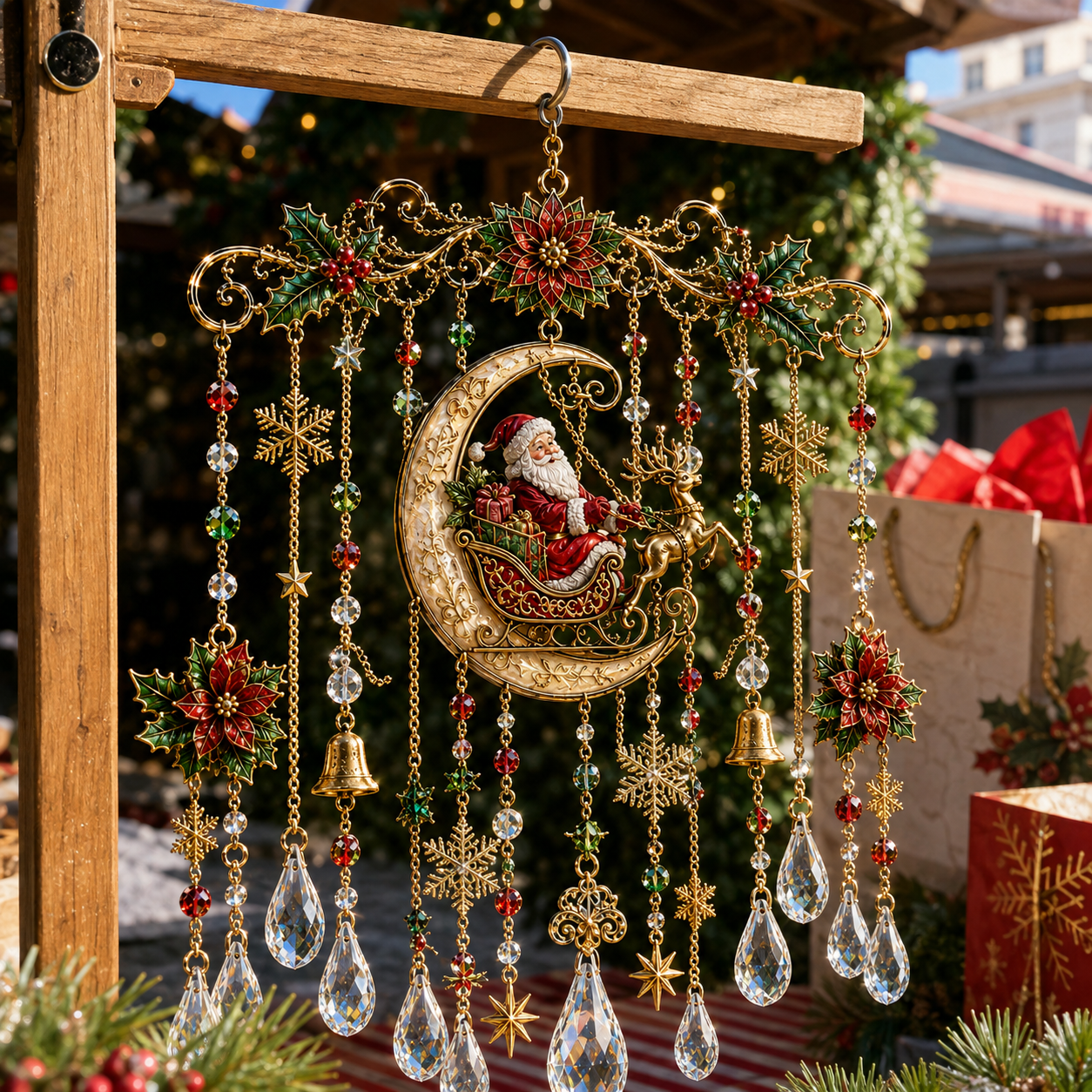 🎄Last Day 49% OFF🎐Handmade Christmas Stained Glass Window Hanging