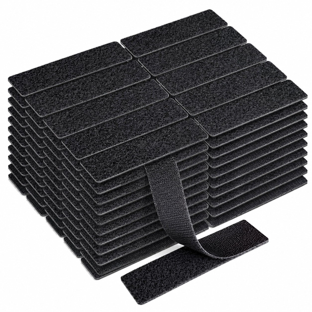 💥Buy 1 Set & Get 1 Set FREE — 100 Pieces Included!😦Heavy Duty Hook and Loop Strips with Adhesive