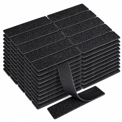 💥Buy 1 Set & Get 1 Set FREE — 100 Pieces Included!😦Heavy Duty Hook and Loop Strips with Adhesive