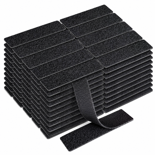 💥Buy 1 Set & Get 1 Set FREE — 100 Pieces Included!😦Heavy Duty Hook and Loop Strips with Adhesive