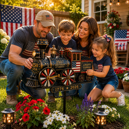 🔥Limited time 55% OFF🔥🚂USA 250 “Liberty Express” Train Garden Wind Spinner -✈️ (Free Shipping)