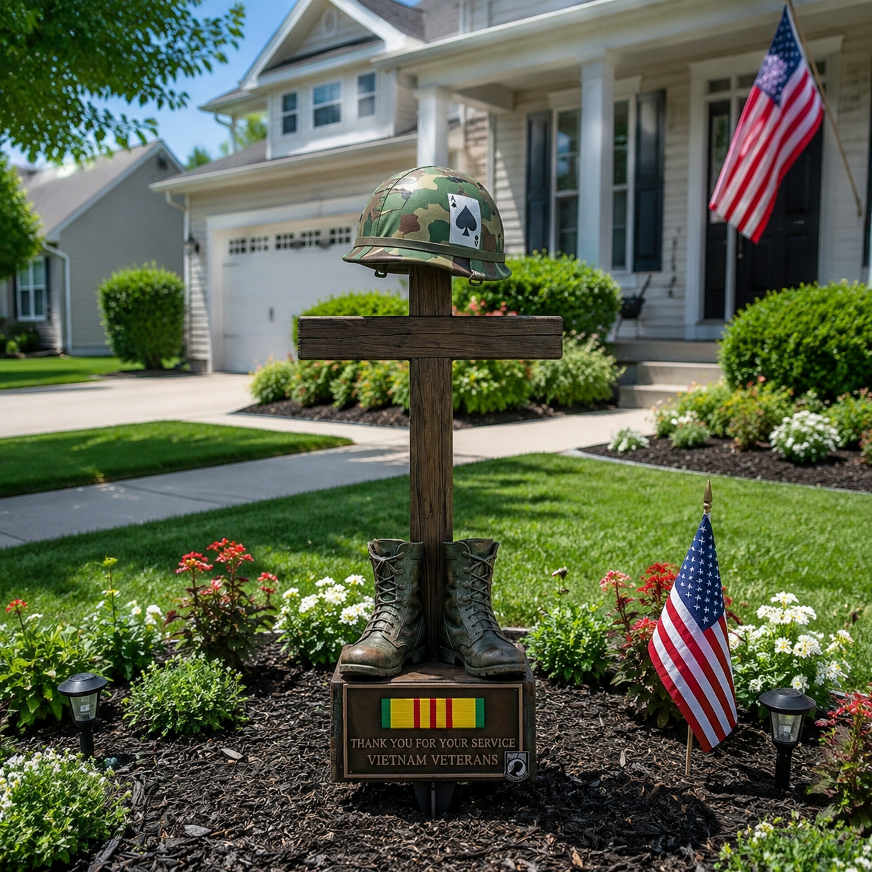 🏆Last Day Promo: 49% OFF 🎖️-Vietnam Veteran Battlefield Cross Memorial Garden Stake