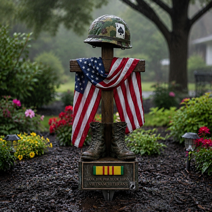 🏆Last Day Promo: 49% OFF 🎖️-Vietnam Veteran Battlefield Cross Memorial Garden Stake