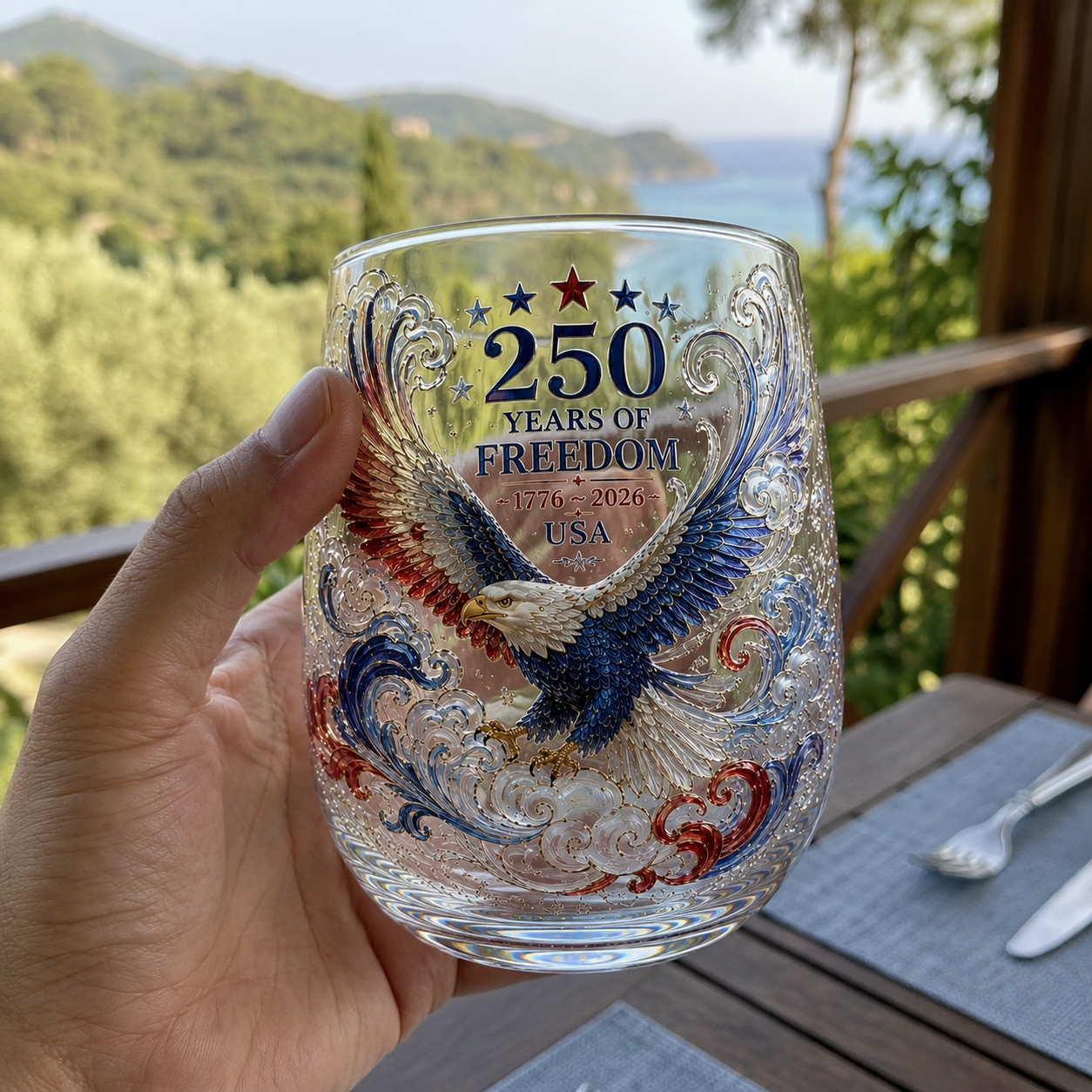 🦅 USA 250th Anniversary Freedom Eagle Glass – Limited Collector Edition