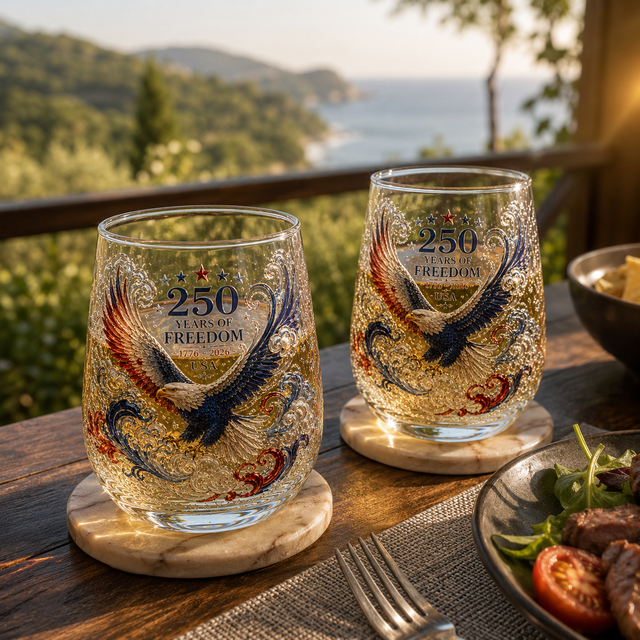 🦅 USA 250th Anniversary Freedom Eagle Glass – Limited Collector Edition