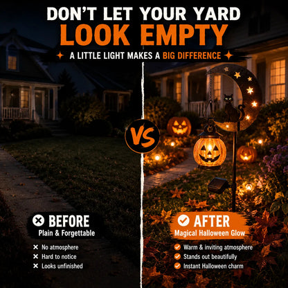 🎃 Halloween Early Bird Sale | 50% OFF Pumpkin Moon Garden Stake Light