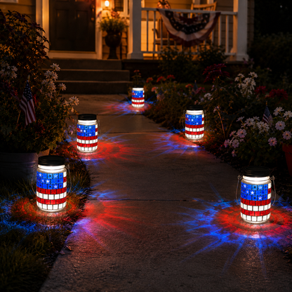 Today Only – 70% OFF🔥4th of July Solar Patriotic Mason Jar Lantern