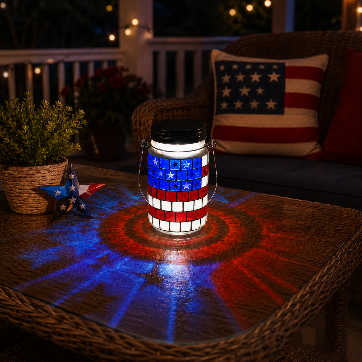 Today Only – 70% OFF🔥4th of July Solar Patriotic Mason Jar Lantern