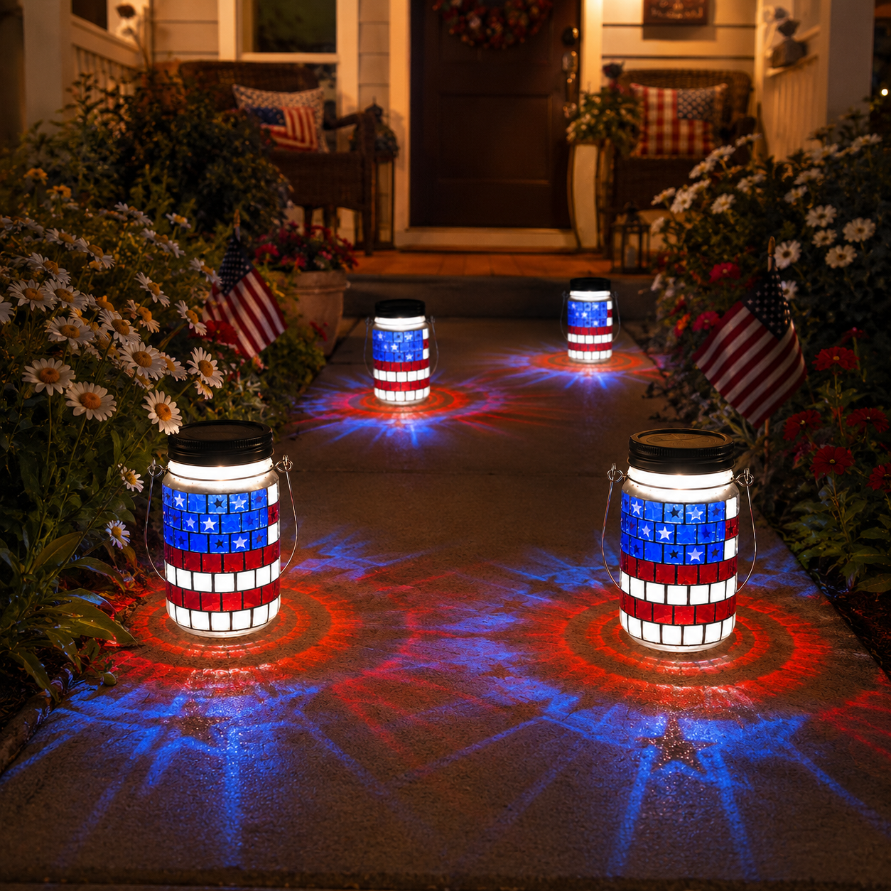Today Only – 70% OFF🔥4th of July Solar Patriotic Mason Jar Lantern