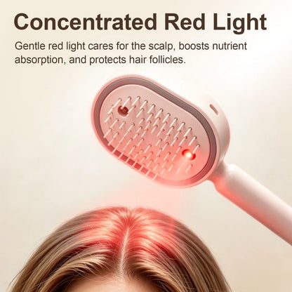 🪮No More Frizzy Hair🎁Electric Spray Air Cushion Massage Hair Comb – Anti-Tangle & Essential Oil Mist Brush