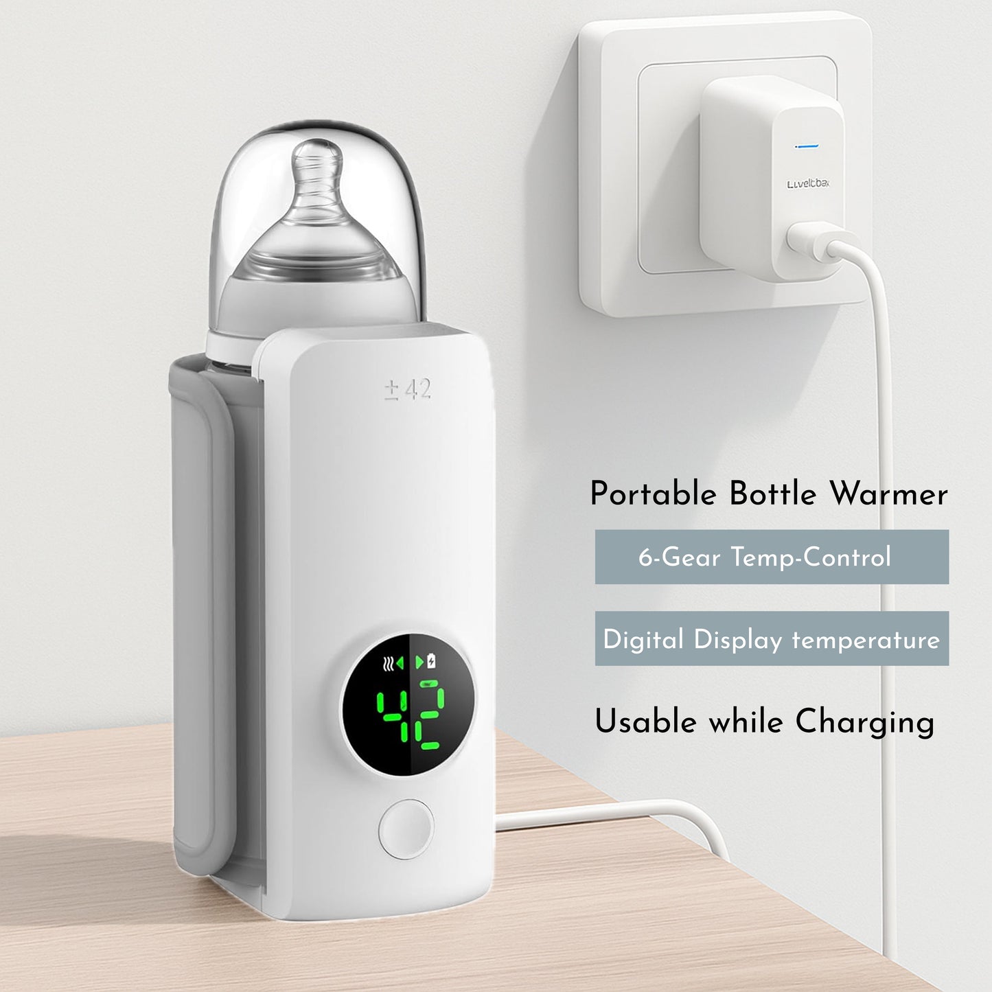 Portable Baby Milk Warmer 1 year warranty