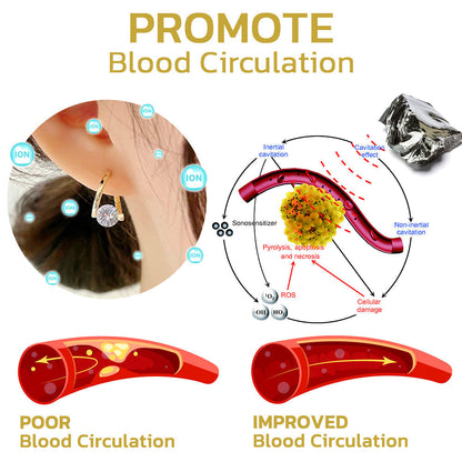 🔥LAST DAY SALE-80% OFF)Histone Lymphvity MagneTherapy CZ Earrings