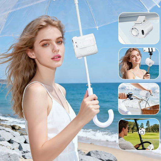 Portable Ice-Cooling Clip Fan