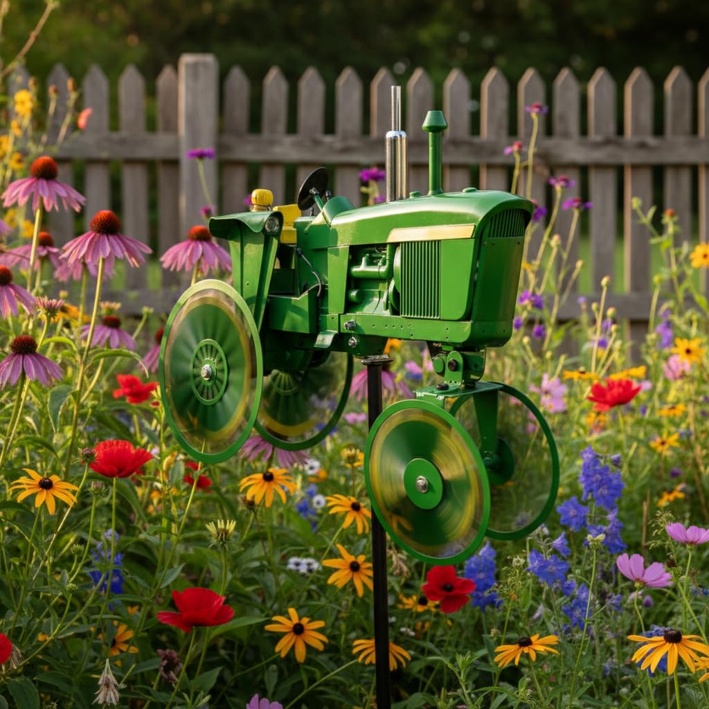 Vintage Tractor Wind Spinner – Bring Farmhouse Charm To Your Garden🏡🎁