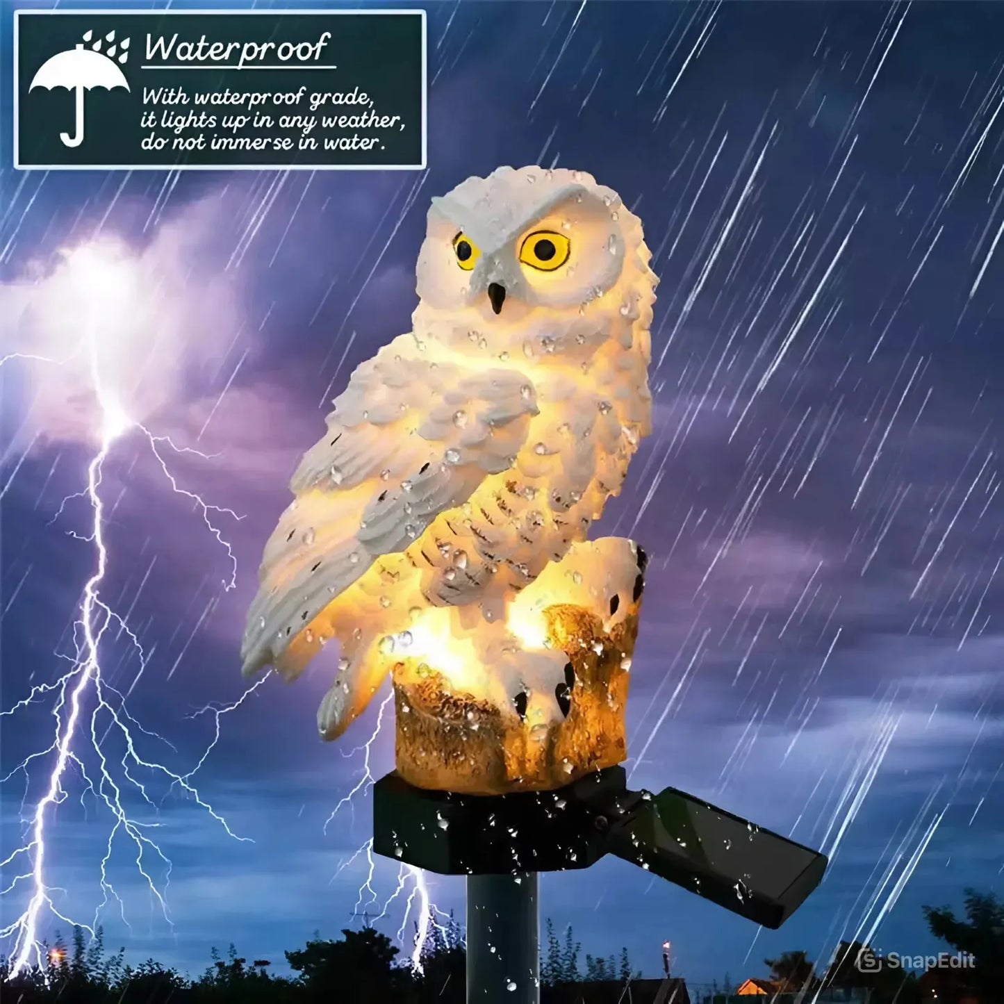 🦉 Mother's Day Sale — Buy More Save More! Solar Owl Garden Light | Waterproof, Auto On/Off 🌙✨
