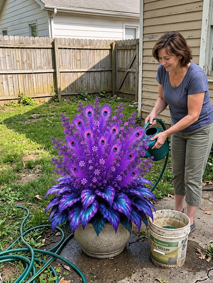 🏠🤗 Peacock Flame Hosta Bulbs💥 Stunning Colors That Brighten Any Space