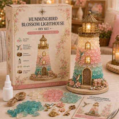 Lighted Christmas Character Sea Glass-Style Lighthouse Kit Collection