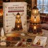 Lighted Christmas Character Sea Glass-Style Lighthouse Kit Collection