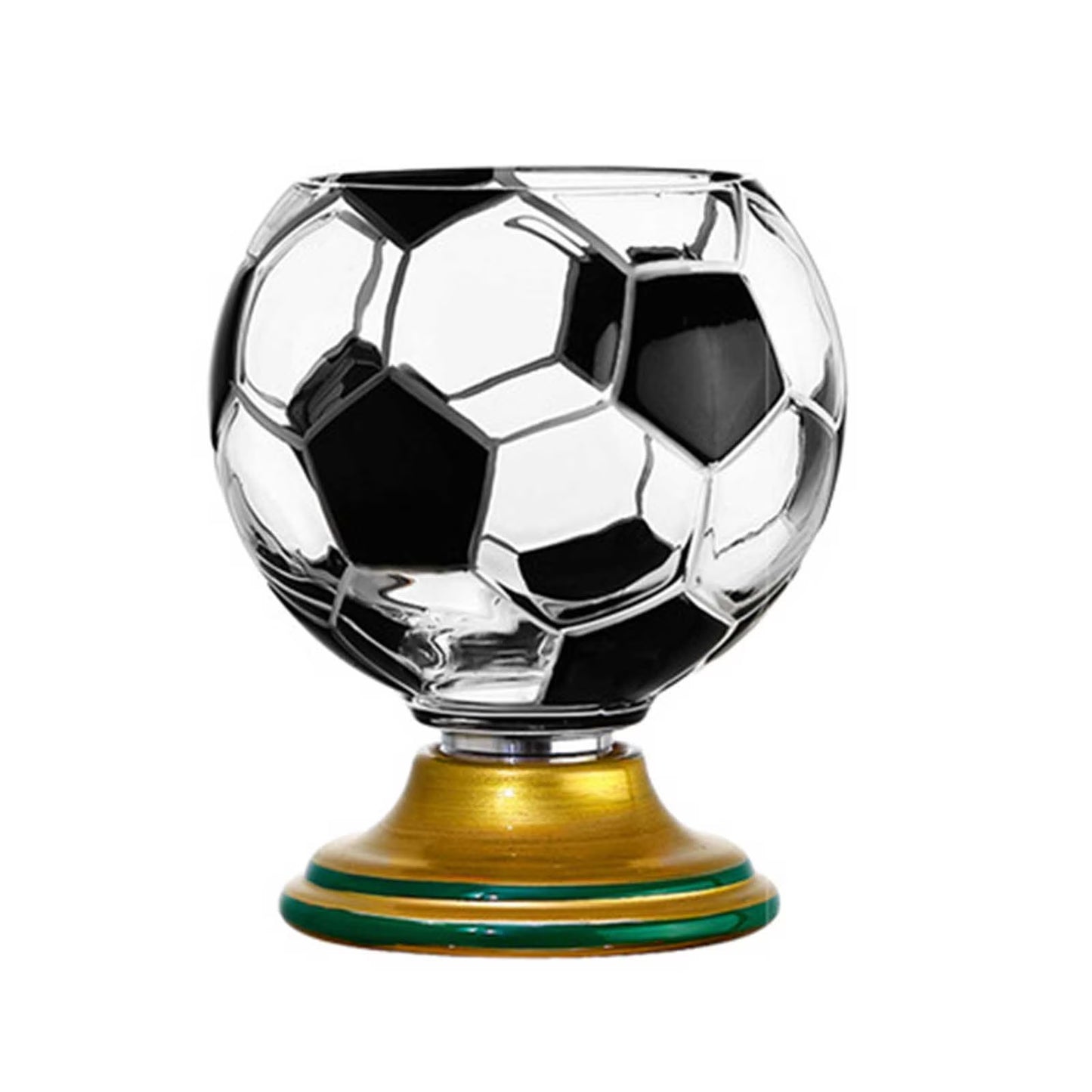 ⚽🏆 Football Rotating Whiskey Glass with Trophy Base – Soccer Party Beer & Drink Cup, Fan Gift 🍺🎁